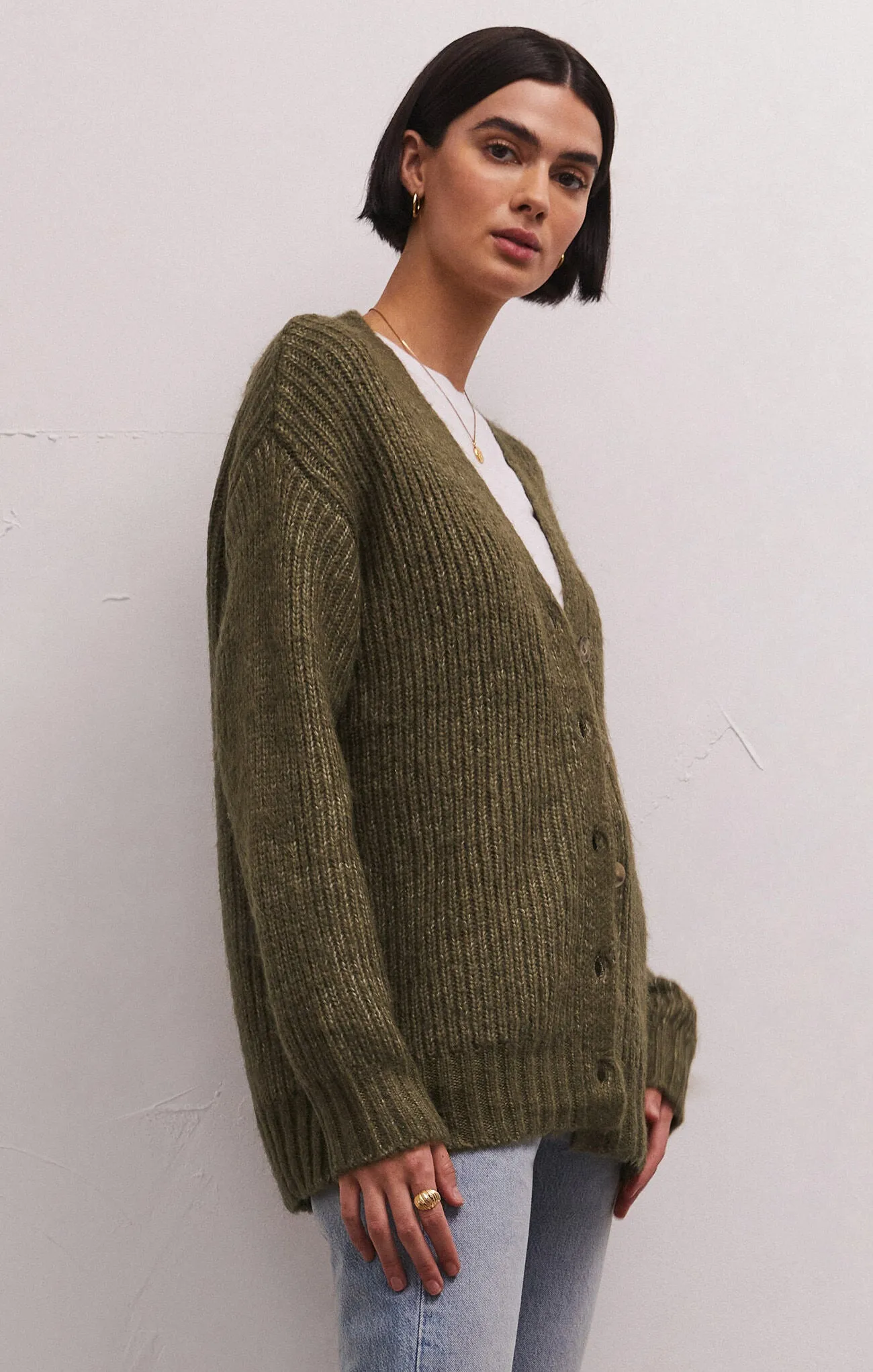 Z Supply Josie Cozy Cardigan - KELP