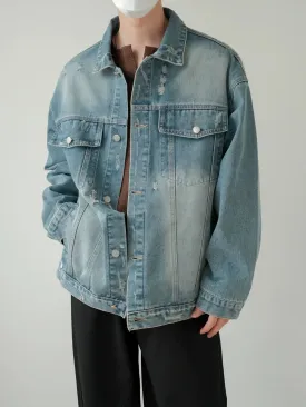 Zhou Distressed Fade Denim Jacket